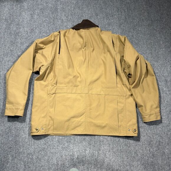 CC Filson Tin Cloth Field Jacket Klondike Mens XL Tan Vtg USA - Picture 2 of 12